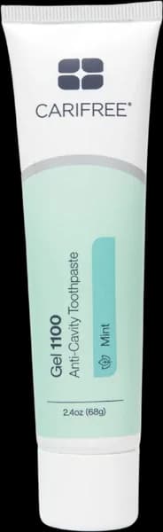 CariFree Gel 1100 mint anti-cavity toothpaste tube